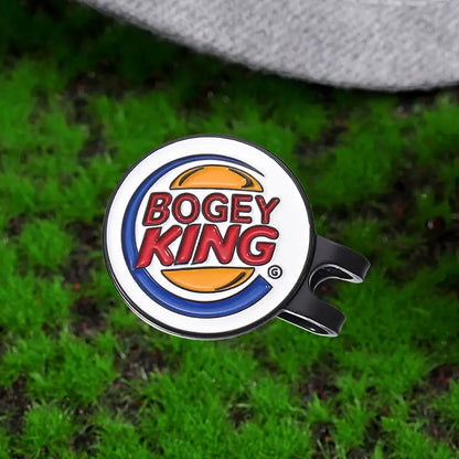 "BOGEY KING" GOLFBALLMARKØR MED MAGNETISK CAPSKLEMME - Golf Direct