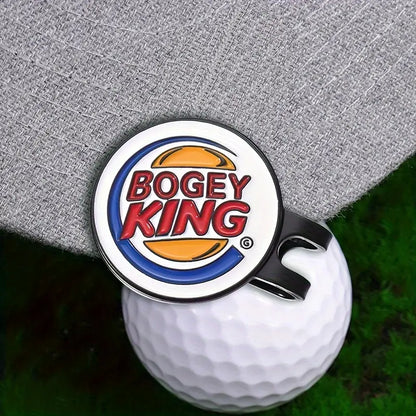 "BOGEY KING" GOLFBALLMARKØR MED MAGNETISK CAPSKLEMME - Golf Direct