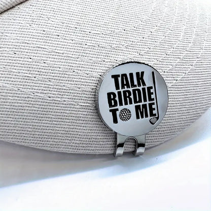 "TALK BIRDIE TO ME" GOLFBALLMARKØR MED MAGNETISK CAPS KLEMME! - Golf Direct